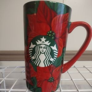 2020 Starbucks 16 oz Poinsettia Coffee Mug